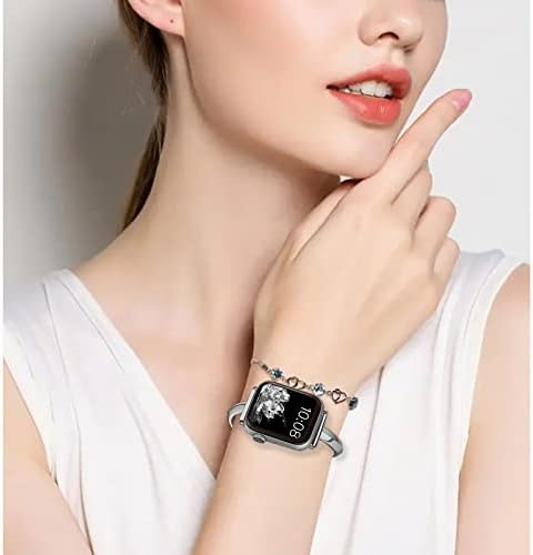 NINKI Luxury Band, Съвместими Въжета за Apple Watch, Женски 38 мм 40 мм 41 мм 42 мм 44 мм 45 мм на 49 мм, Тънък Елегантен