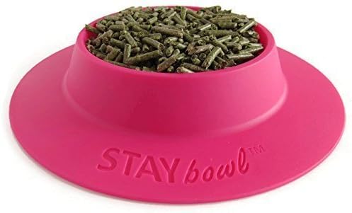 Купа STAYbowl със защита от преобръщане за морски Свинчета и Други малки домашни любимци - Фуксия (Розова) - по-Големият