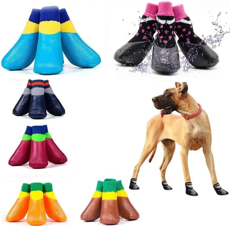 LEPSJGC Външни непромокаеми нескользящие обувки С подметки под формата на лапи на животното Small Large (Цвят: D, размер: