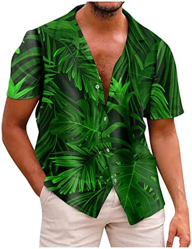 Мъжки Ризи Голям Размер на копчета с Джоб, Забавна Тениска с Изображение под формата на Тай-Боя 2023, Суров Разтеглив