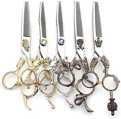 6-инчов професионален набор от фризьорски ножици в ретро стил, персонализирано набор от фризьорски салони специални