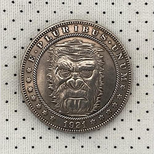Американски Морган Скитник Монета, Монета Шимпанзетата Подарък Монета Шимпанзетата Спомен Щастливата Монета