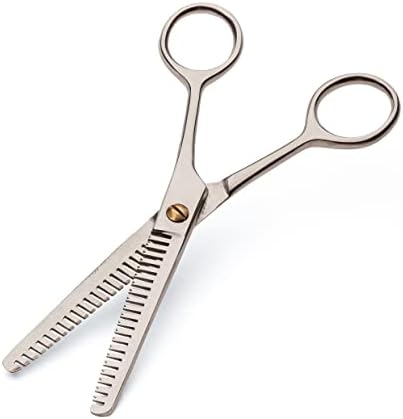 Професионални ножици за филировки коса Кингс Каунти Tools | От Неръждаема стомана с Микрозубьями размер 1 мм | Произведено