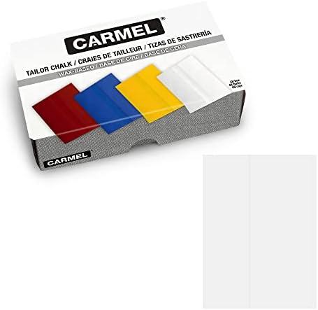 Портновский мел Carmel, Кутия 48 броя (Бял), Портновский молив Супер-Glide, Креда за тъкани на восъчна основа