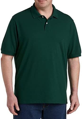Риза с къси ръкави от Пикейной окото DXL за големи и високи жени Essentials с къс ръкав