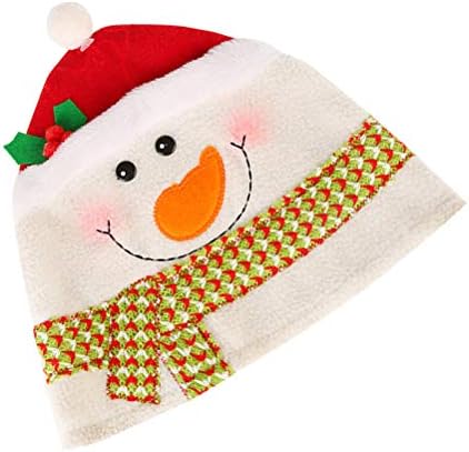 KESYOO Коледна Шапка Унисекс Коледна Сладка Шапка Мультяшные Коледни Шапки Снежен човек Шапки шапки Вечерни Сувенири Бижута за Деца, Възрастни (Червена Шапка Снежен ?