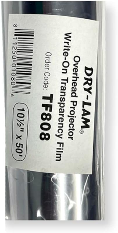 Руло прозрачно фолио Dry-Мдл TF808 за запис на 10,5 х 50 OHP, 4 мил., стандартна филм, често използвани от