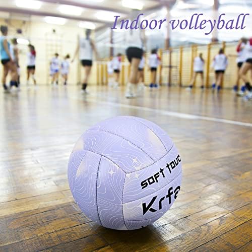 Волейболни топки Krfapt Официален размер 5, Меки Волейболни Топки за игри на закрито, на открито, в Плажния парк