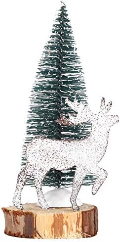Коледни Бор с Декорации във формата на Елен Настолни коледни Елхи за Коледно парти Украса за Дома партита От Желязо