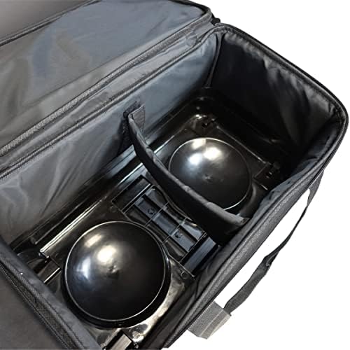 Чанта за боулинг Elite Basic Double Roller с 2 топки за колела | Голям, най-Горния джоб за аксесоари или обувки за