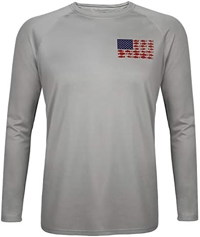 Мъжки ризи за риболов HDE с дълъг ръкав UPF 50, Солнцезащитная Бързосъхнеща Тениска е за изяви на Открито