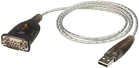 Кабел-адаптер UC232A1 (1 м.) USB към RS-232 | ATEN UK | Лидер на пазара на KVM №1, черен