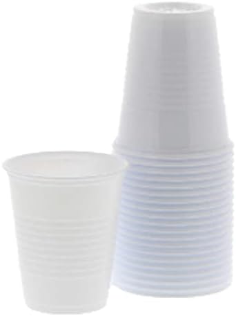 100 Стоматологични чаши - Пластмасови зъбни чаши премиум клас- Пластмасови за Еднократна употреба за Медицински, Стоматологични