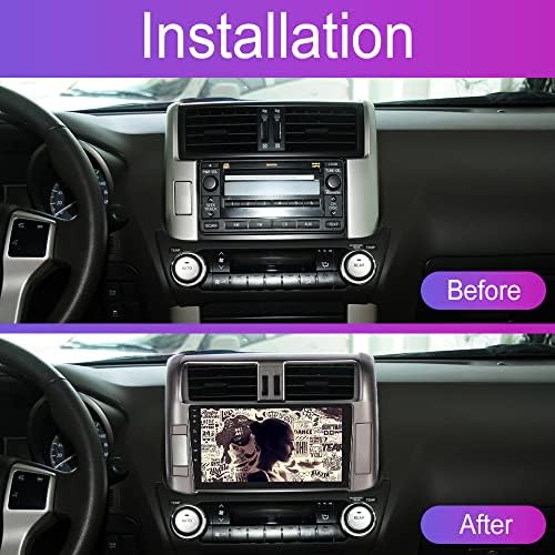 Android Автомобилна Стерео система за Toyota Prado 2010 2011 2012 2013 с GPS-навигация, Rimoody 9-Инчов Сензорен Екран