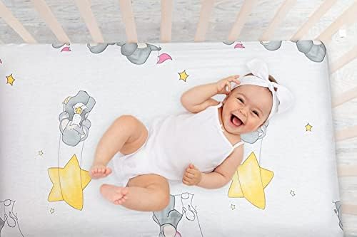 Чаршаф за бебешко креватче Delbree от памук за момчета или Момичета, Мека Детска Чаршаф, Стандартен матрак цилиндър