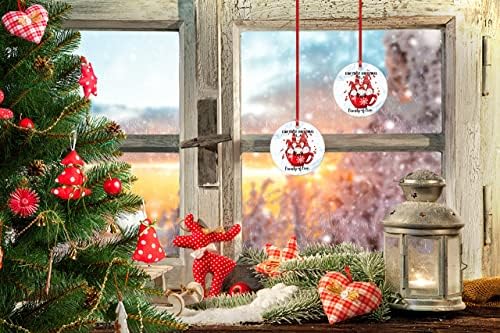 Ароггельд Първата Ни Коледа В Семейство от Пет Керамични орнаменти Семейство Джуджета в Коледна чаша
