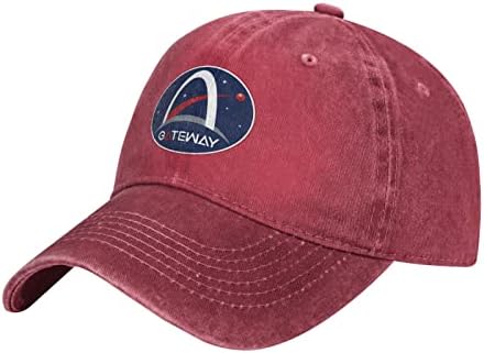 EIEIWAI Логото на НАСА Артемида Регулируема Мъжка бейзболна шапка на Женски Шапки Възрастни Каубойски Шапки