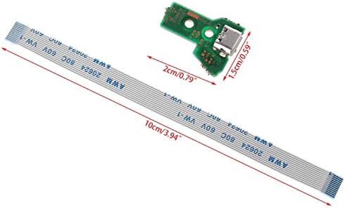 Onyehn 2 елемента JDS-040 Взаимозаменяеми Порт за зареждане на събирането за PS4, Сервизна Детайл Micro USB