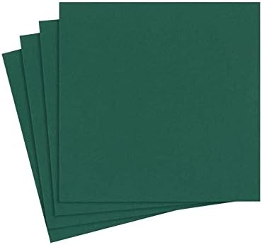 Кърпички за закуска Caspari Paper Linen Palette Collection (15 опаковки), Hunter Green