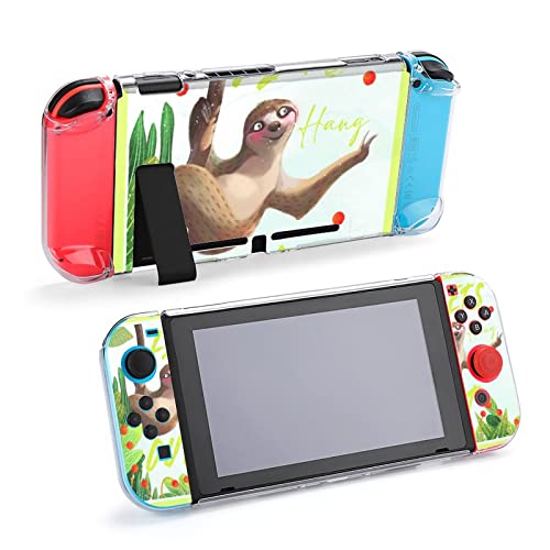 Защитен калъф NONOCK за Nintendos Switchs, игрални конзоли Сладко Sloth Switchs със защита от надраскване, Защитен от падане