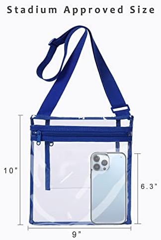 Прозрачната чанта BAGAIL, Одобрен Стадион, Чанта-Месинджър През рамо, Прозрачна Чанта с Регулируема каишка
