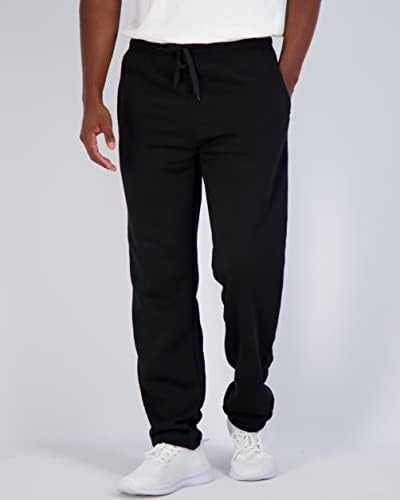 Real Essentials 3 опаковка: Мъжки Спортни Ежедневни панталони с отворен дъното отвътре Tech и джобове (предлагат