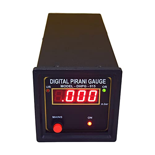 Цифров индикатор Pirani Gauge (От висок вакуум: от 14,4 мбара до 0,014 паунда на квадратен инч) със сензор с една глава за