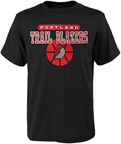 Тениска с логото на баскетболния отбор Outerstuff Portland Trail Blazers Juniors Размер 4-18 за юноши и девойки