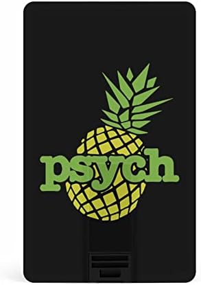 Psych Pineapple Кредитна Банкова Карта, USB Флаш памети Преносима Карта с Памет Key Storage Drive 32G
