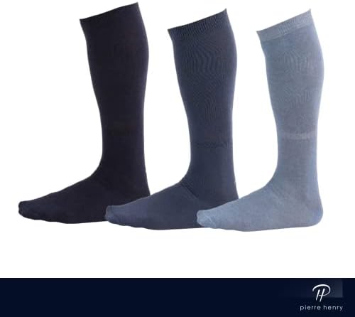Мъжки чорапи над коляното Pierre Henry (9 двойки) | Памучни чорапи над коляното | Дълги чорапи се държат до