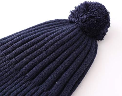 Домашни Предпочитат Плетени Зимна шапка за малки момчета, Топла шапка-Бини с Черепа на лигавицата на Руното