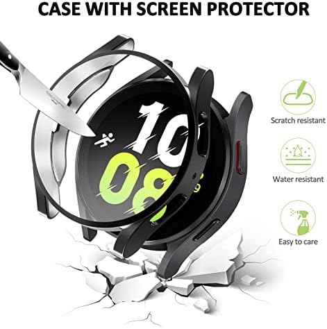 4 бр. Защитно фолио за екран на Samsung Galaxy Watch 5 Case 40 мм 44 мм За мъже/Жени, Мека, Напълно Защищающая