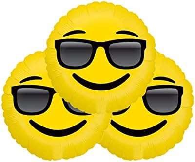 Комплект от 3 Слънчеви очила Emoji 18 Балони Вечерни балони