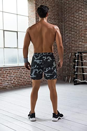 COOFANDY/Мъжки Шорти за тренировки във фитнеса от 2 Опаковки, Мрежести Леки Панталони За Бодибилдинг, Спортни Панталони