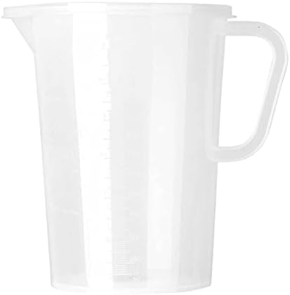 Alvivi Пластмасова Мерителна Чашка За Наливания Вода, Кана с Капак / без Капак за Студена вода, Студен Чай,