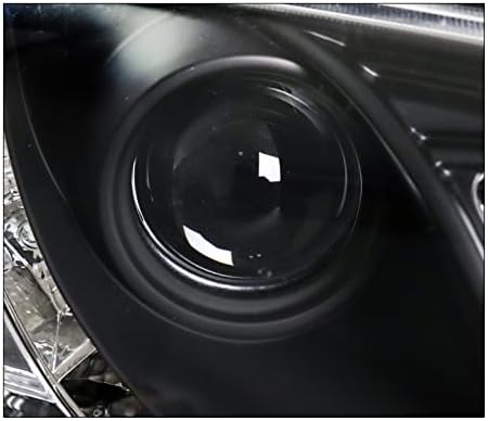 ZMAUTOPARTS Led Бар Проектор Фарове Лампа Черно с 6,25Сини светлини DRL е Съвместим с 2004-2009 Mazda 3 Седан 4Dr