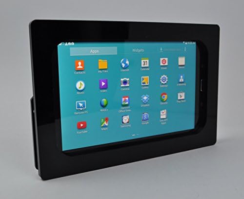 TABcare Съвместим Samsung Galaxy Tab Pro 8.4 Черен Акрилен Защитен Корпус с на Стена VESA за POS, Павилион,