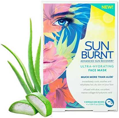 Ультраувлажняющая маска-лист за лице от слънчеви изгаряния, улучшающая възстановяването след слънчеви бани, грижи