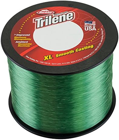 Berkley Trilene XL®®, Зелена, с ниска видимост, 8 лири | 3,6 кг, 3000yd | 2743 м, риболов линия от монофиламенти, подходящ