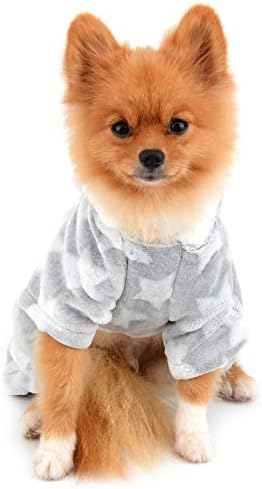 Пижами PAIDEFUL за домашни любимци на Малки Кучета, Меко Кадифе Пижами за Кученца за Момчета и Момичета, Hoody