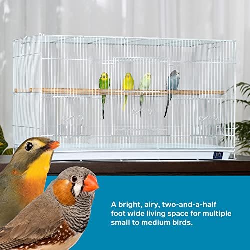 Полетная Клетка Prevue Pet Products Метална Стоманена Кутия за птици, Главна Штабелируемая Клетка за птици с Няколко Птици,