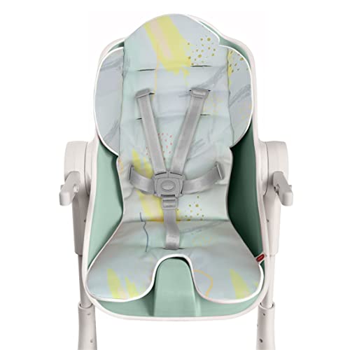 Столче за хранене Oribel Cocoon Z | Лесно Моющийся и Регулируема столче за хранене на бебета и малки деца (цвят на авокадо зелен) + Облицовки за седалки