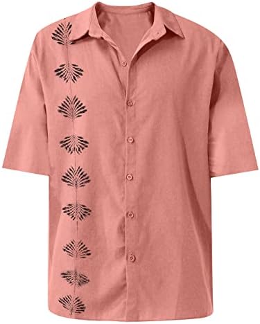 Мъжки Ежедневни Плажни Тениски С Ревера, Празнични Дрехи, С Модерна Риза, Потник, Хавайски Свободни Удобни Ризи С Къс Ръкав