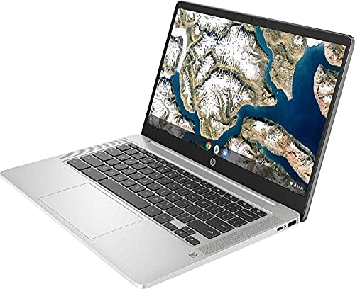 Лаптоп HP 2021 Chromebook с 14-инчов дисплей Full HD, процесор Intel Celeron N4000 честота до 2.6 Ghz, 4 GB оперативна памет,