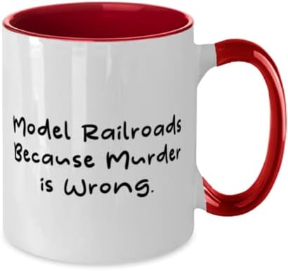 Сарказъм Модел на Железниците в два цвята Чаша с 11 грама, Модели на Железниците, подарък За приятели, Подарък
