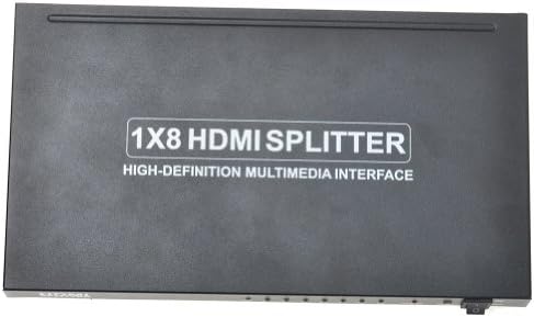 PORTTA 8-Портов (1x8) HDMI 1.3 Сплитер с усилване на мощността /Разпределител на сигнала - Версия 1.3 Full HD 1080P,