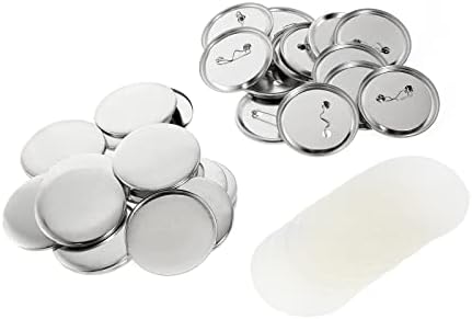 Консумативи за копчета IRONWALLS 75 мм, 100 Комплекта Консумативи за производство на копчета 3 инча, Метални части за копчета за машини за производство на копчета, Кръгли И