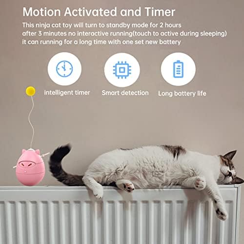 Автоматична Играчка с Топка за Стайни Котки, Активируемая Движение на Изчистване на Интерактивна Имитация на Въртящи
