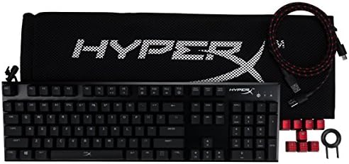 HyperX Alloy FPS - Ръчна детска клавиатура и аксесоари - Компактен форм-фактор - Синьо-червена led светлини