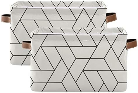 AUUXVA Геометрична Триъгълна Решетчатая Кошница За Съхранение на Кубически Играчки, Кошница за Съхранение на Дрехи, Сгъваема